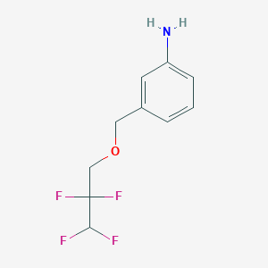 molecular formula C10H11F4NO B2411996 3-[(2,2,3,3-Tetrafluoropropoxy)methyl]aniline CAS No. 117401-79-3