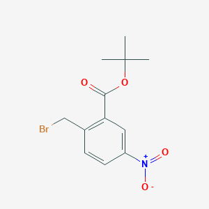 molecular formula C12H14BrNO4 B2411999 2-(溴甲基)-5-硝基苯甲酸叔丁酯 CAS No. 2442597-45-5
