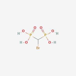 molecular formula CH5BrO6P2 B024120 溴亚甲基双(膦酸) CAS No. 10596-21-1