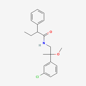 N-(2-(3-chlorophenyl)-2-methoxypropyl)-2-phenylbutanamide