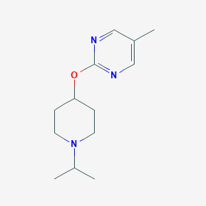 molecular formula C13H21N3O B2412037 5-Methyl-2-(1-propan-2-ylpiperidin-4-yl)oxypyrimidine CAS No. 2380088-61-7