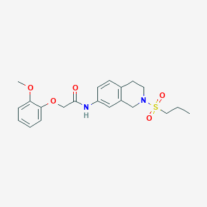 2-(2-methoxyphenoxy)-N-(2-(propylsulfonyl)-1,2,3,4-tetrahydroisoquinolin-7-yl)acetamide