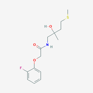 2-(2-fluorophenoxy)-N-(2-hydroxy-2-methyl-4-(methylthio)butyl)acetamide