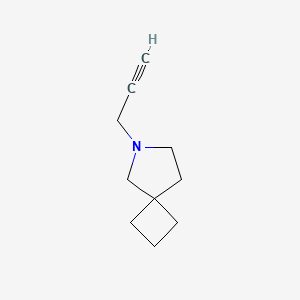 molecular formula C10H15N B2412052 6-丙-2-炔基-6-氮杂螺[3.4]辛烷 CAS No. 1856473-49-8