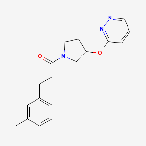 1-(3-(Pyridazin-3-yloxy)pyrrolidin-1-yl)-3-(m-tolyl)propan-1-one