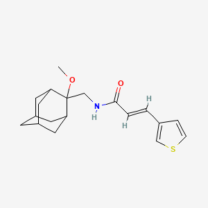 molecular formula C19H25NO2S B2412067 (E)-N-(((1R,3S,5r,7r)-2-methoxyadamantan-2-yl)methyl)-3-(thiophen-3-yl)acrylamide CAS No. 1798416-51-9