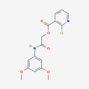 [(3,5-Dimethoxyphenyl)carbamoyl]methyl 2-chloropyridine-3-carboxylate