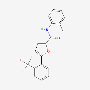 N-(2-methylphenyl)-5-[2-(trifluoromethyl)phenyl]furan-2-carboxamide