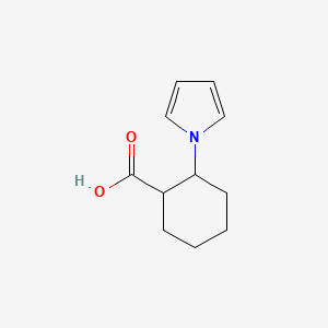 molecular formula C11H15NO2 B2412096 2-(1H-吡咯-1-基)环己烷-1-羧酸 CAS No. 1342356-36-8