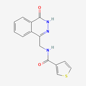 N-((4-oxo-3,4-dihydrophthalazin-1-yl)methyl)thiophene-3-carboxamide