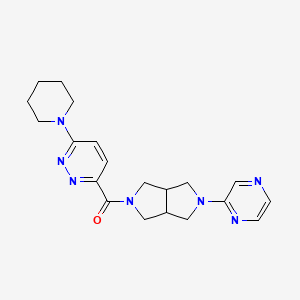 (6-Piperidin-1-ylpyridazin-3-yl)-(2-pyrazin-2-yl-1,3,3a,4,6,6a-hexahydropyrrolo[3,4-c]pyrrol-5-yl)methanone
