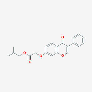 molecular formula C21H20O5 B241216 isobutyl [(4-oxo-3-phenyl-4H-chromen-7-yl)oxy]acetate 