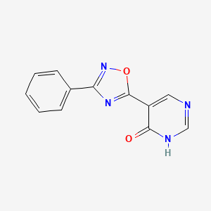 5-(3-phenyl-1,2,4-oxadiazol-5-yl)pyrimidin-4(3H)-one