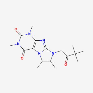 6-(3,3-Dimethyl-2-oxobutyl)-2,4,7,8-tetramethylpurino[7,8-a]imidazole-1,3-dione