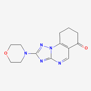 molecular formula C13H15N5O2 B2412183 2-吗啉-8,9-二氢[1,2,4]三唑并[1,5-a]喹唑啉-6(7H)-酮 CAS No. 320416-21-5