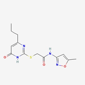 N-(5-methyl-1,2-oxazol-3-yl)-2-[(6-oxo-4-propyl-1,6-dihydropyrimidin-2-yl)sulfanyl]acetamide