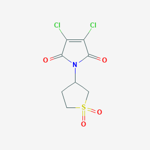 molecular formula C8H7Cl2NO4S B241219 3,4-Dichloro-1-(1,1-dioxothiolan-3-yl)pyrrole-2,5-dione 