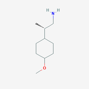 molecular formula C10H21NO B2412196 (2S)-2-(4-Methoxycyclohexyl)propan-1-amine CAS No. 2248183-45-9