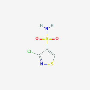 molecular formula C3H3ClN2O2S2 B2412201 3-Chloroisothiazole-4-sulfonamide CAS No. 89502-16-9