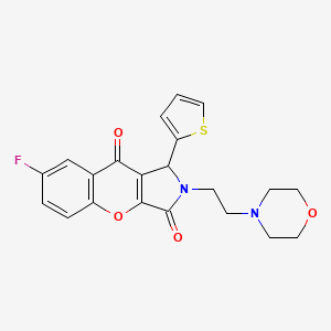 7-Fluoro-2-(2-morpholinoethyl)-1-(thiophen-2-yl)-1,2-dihydrochromeno[2,3-c]pyrrole-3,9-dione