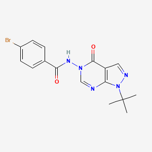 4-bromo-N-(1-(tert-butyl)-4-oxo-1H-pyrazolo[3,4-d]pyrimidin-5(4H)-yl)benzamide