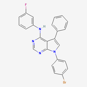 7-(4-bromophenyl)-N-(3-fluorophenyl)-5-phenyl-7H-pyrrolo[2,3-d]pyrimidin-4-amine
