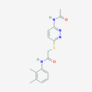 2-((6-acetamidopyridazin-3-yl)thio)-N-(2,3-dimethylphenyl)acetamide