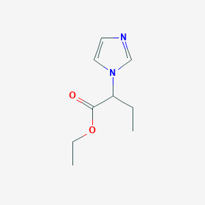 molecular formula C9H14N2O2 B2412225 2-(1H-咪唑-1-基)丁酸乙酯 CAS No. 1011398-11-0