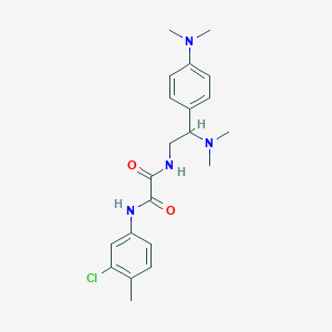 molecular formula C21H27ClN4O2 B2412262 N1-(3-氯-4-甲基苯基)-N2-(2-(二甲氨基)-2-(4-(二甲氨基)苯基)乙基)草酰胺 CAS No. 899729-11-4
