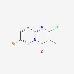 molecular formula C9H6BrClN2O B2412276 7-Bromo-2-chloro-3-methyl-4H-pyrido[1,2-a]pyrimidin-4-one CAS No. 2137981-98-5