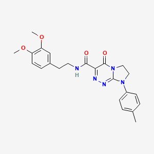 N-(3,4-dimethoxyphenethyl)-4-oxo-8-(p-tolyl)-4,6,7,8-tetrahydroimidazo[2,1-c][1,2,4]triazine-3-carboxamide
