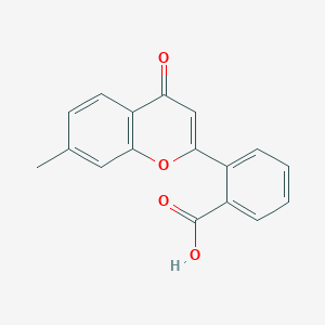 molecular formula C17H12O4 B241231 2-(7-methyl-4-oxo-4H-chromen-2-yl)benzoic acid 