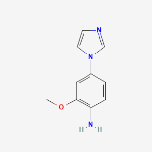 molecular formula C10H11N3O B2412316 4-Imidazol-1-yl-2-methoxyaniline CAS No. 1021426-47-0