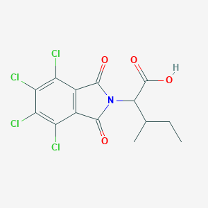 molecular formula C14H11Cl4NO4 B241234 3-methyl-2-(4,5,6,7-tetrachloro-1,3-dioxo-1,3-dihydro-2H-isoindol-2-yl)pentanoic acid 