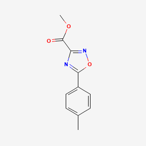 molecular formula C11H10N2O3 B2412363 Methyl 5-(4-methylphenyl)-1,2,4-oxadiazole-3-carboxylate CAS No. 173345-10-3
