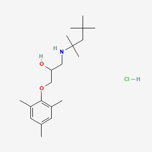 molecular formula C20H36ClNO2 B2412373 1-(Mesityloxy)-3-((2,4,4-trimethylpentan-2-yl)amino)propan-2-ol hydrochloride CAS No. 463929-18-2