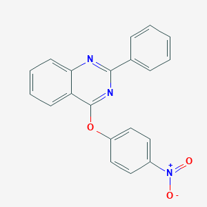 molecular formula C20H13N3O3 B241238 4-(4-Nitrophenoxy)-2-phenylquinazoline 