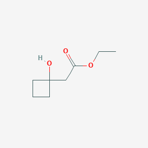 molecular formula C8H14O3 B2412447 Ethyl 2-(1-hydroxycyclobutyl)acetate CAS No. 27784-32-3
