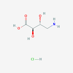 molecular formula C4H10ClNO4 B2412448 (2R,3R)-4-氨基-2,3-二羟基丁酸；盐酸盐 CAS No. 2225126-92-9