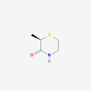 molecular formula C5H9NOS B2412449 (2R)-2-methylthiomorpholin-3-one CAS No. 911306-93-9