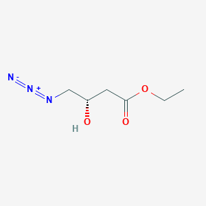 molecular formula C6H11N3O3 B2412453 (S)-4-叠氮基-3-羟基丁酸乙酯 CAS No. 133149-05-0