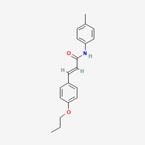 (2E)-N-(4-methylphenyl)-3-(4-propoxyphenyl)prop-2-enamide
