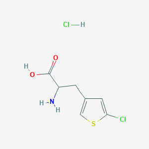 2-Amino-3-(5-chlorothiophen-3-yl)propanoic acid;hydrochloride