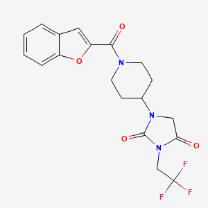 1-[1-(1-Benzofuran-2-carbonyl)piperidin-4-yl]-3-(2,2,2-trifluoroethyl)imidazolidine-2,4-dione