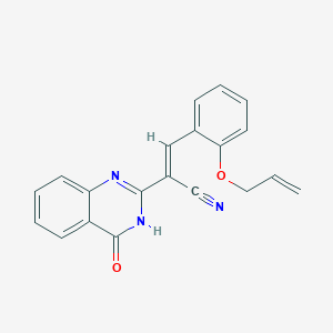(E)-3-(2-(allyloxy)phenyl)-2-(4-oxo-3,4-dihydroquinazolin-2-yl)acrylonitrile