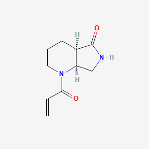 (4Ar,7aS)-1-prop-2-enoyl-3,4,4a,6,7,7a-hexahydro-2H-pyrrolo[3,4-b]pyridin-5-one