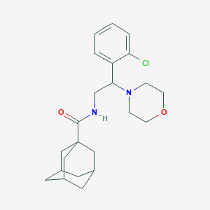 molecular formula C23H31ClN2O2 B241254 N-[2-(2-chlorophenyl)-2-(4-morpholinyl)ethyl]-1-adamantanecarboxamide 