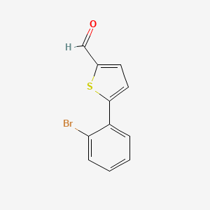 molecular formula C11H7BrOS B2412544 5-(2-Bromophenyl)thiophene-2-carbaldehyde CAS No. 886509-00-8