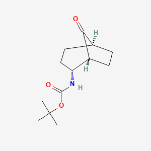 molecular formula C13H21NO3 B2412546 Tert-butyl N-[(1R,2R,5S)-8-oxo-2-bicyclo[3.2.1]octanyl]carbamate CAS No. 2343964-31-6