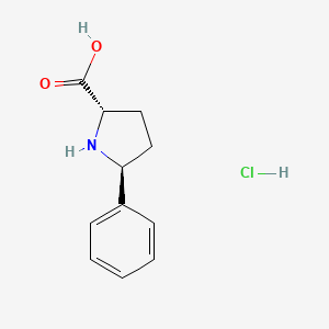 (2S,5S)-5-phenylpyrrolidine-2-carboxylic acid HCl